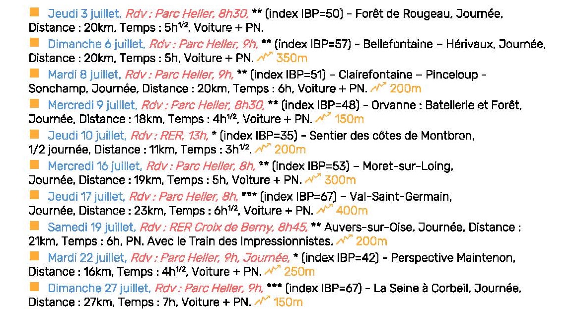 Randonnées Pédestres
